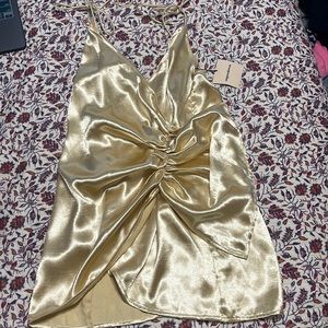 Superdown gold dress